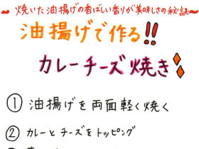 油揚げで作る！カレーチーズ焼き